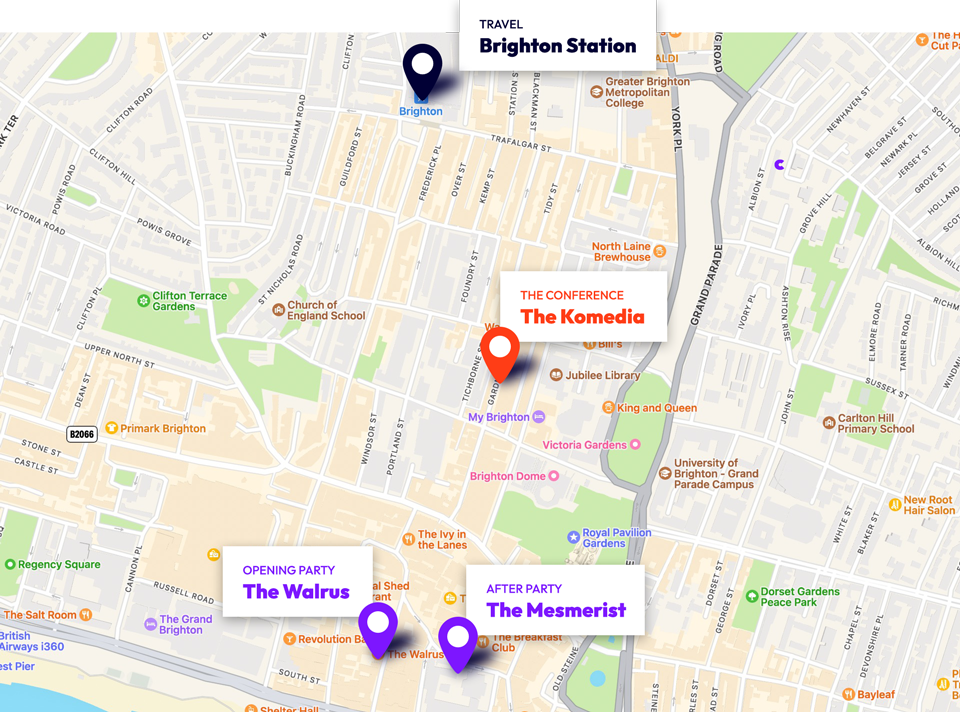 map Your guide to Brighton